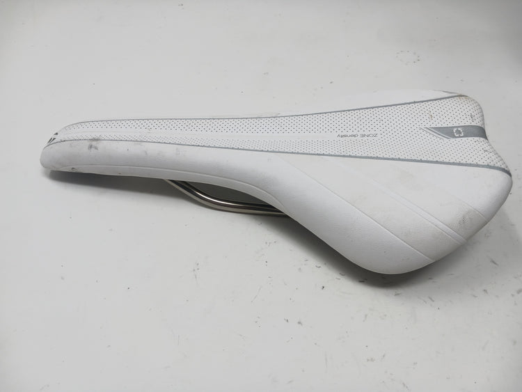 Bontrager Affinity Elite Saddle (155mm, Hollow Titanium Rails, White)