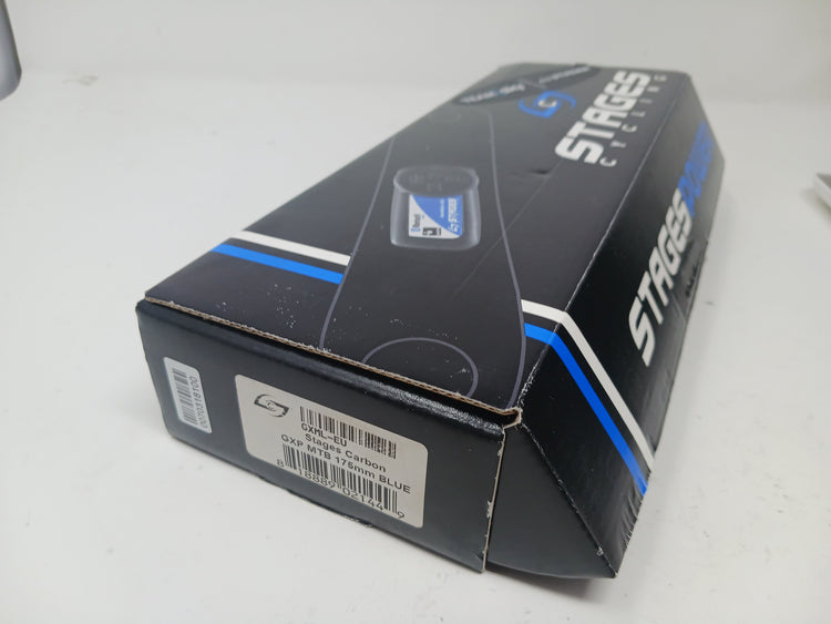 Stages Carbon GXP Left Power Meter Crank Arm 175mm MTB (Bluetooth / ANT+) Blue