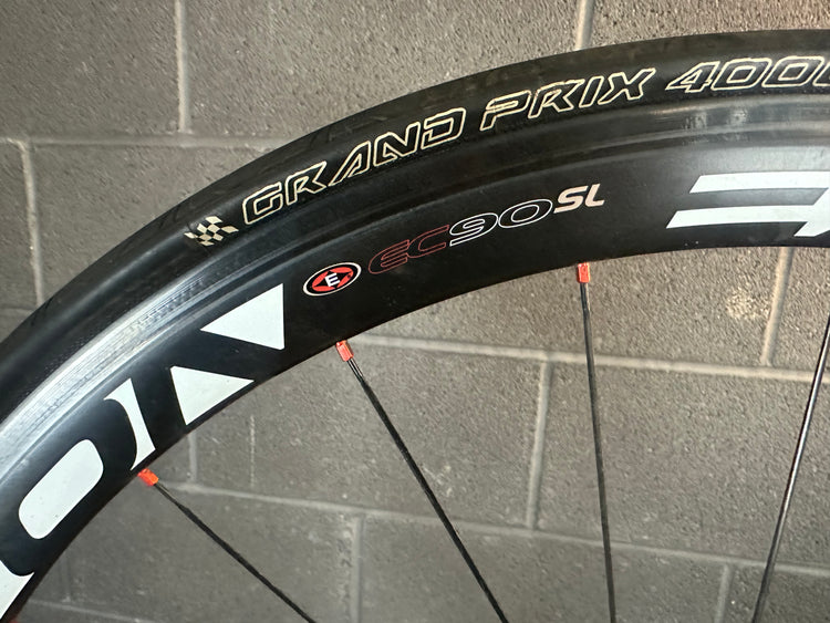 Mismatched Carbon Aero Wheelset Enve Easton QR Rim Brake