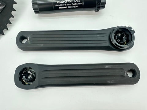Rotor Aldhu 3D+ Crankset Q Ring 52/36 170 Road Offset Axle