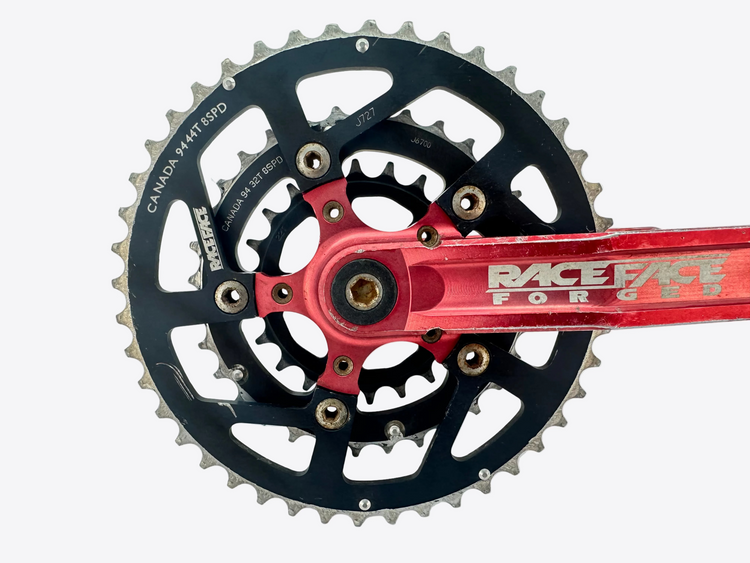 Race Face Forged Triple MTB Crankset 175 W/ BB RED