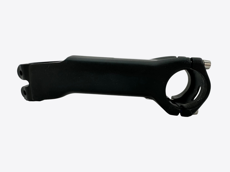 Black bicycle stem on a white background