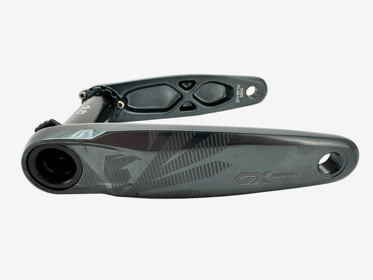Bicycle crankset on a white background
