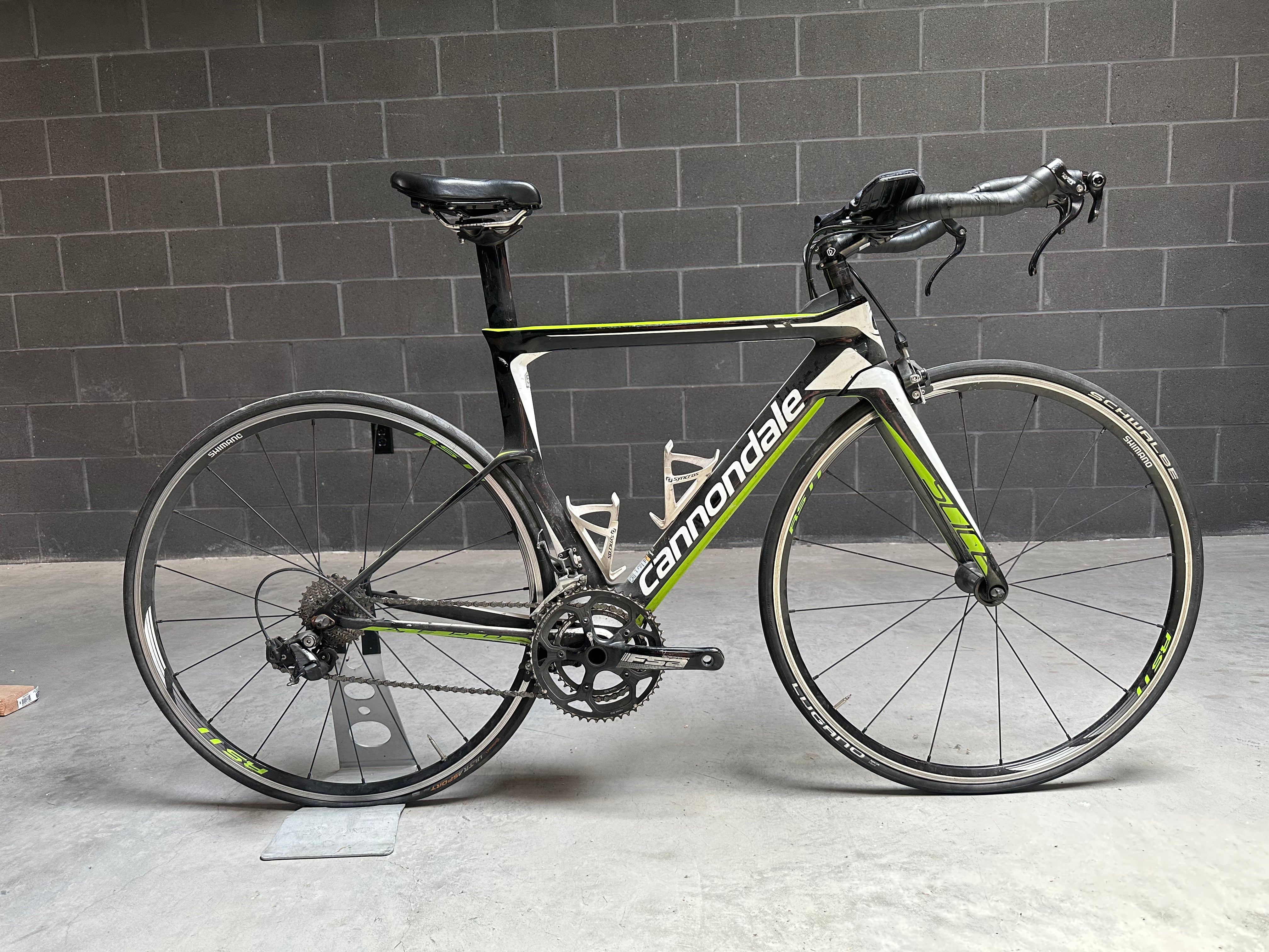 Cannondale Slice Carbon Triathlon Bike 51cm As-Is Cannondale Slice Carbon Triathlon Bike 51cm As-Is