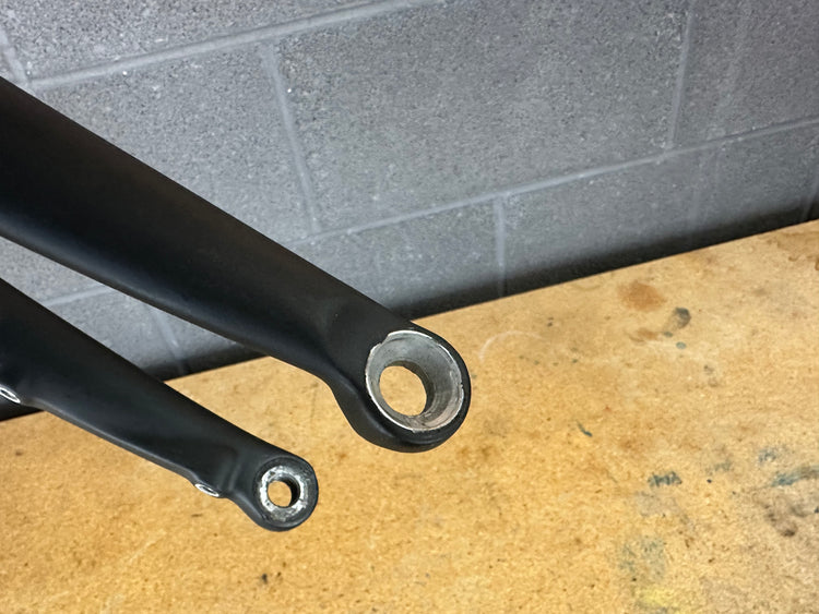 Unbranded Black Full Carbon Fork 700c Tapered 12x100