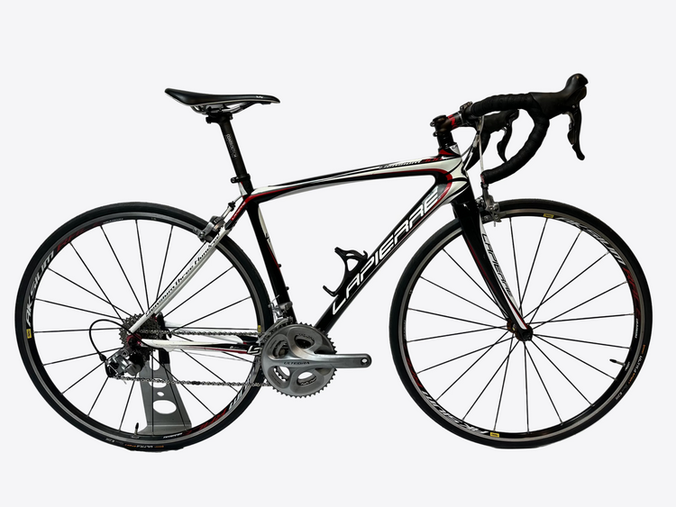 Cycling bike on a stand against a white background