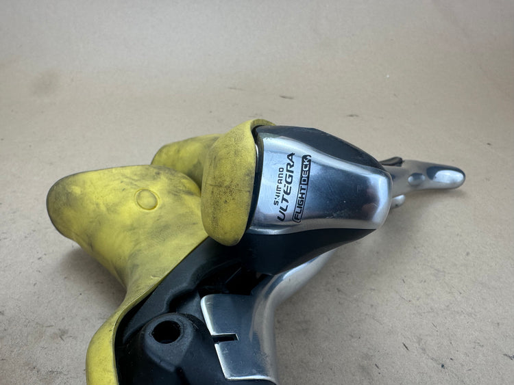 Shimano Ultegra 6600 Shifters 2x10 Yellow Hoods