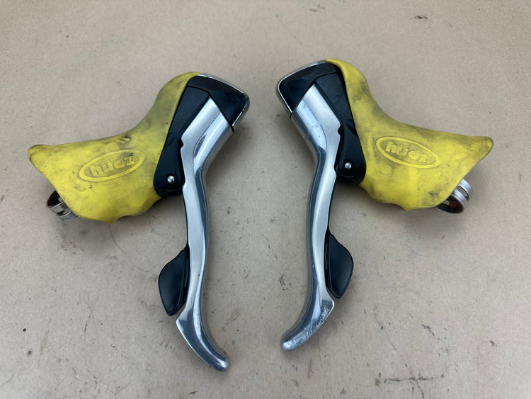 Shimano Ultegra 6600 Shifters 2x10 Yellow Hoods