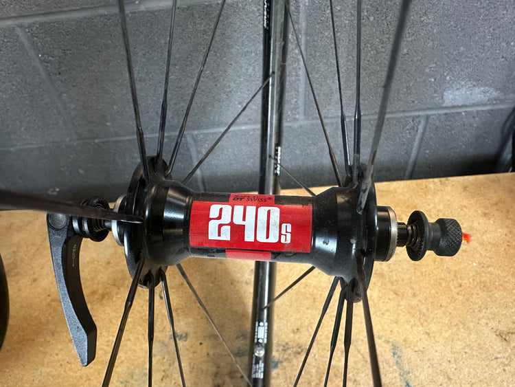 Mismatched Carbon Aero Wheelset Enve Easton QR Rim Brake