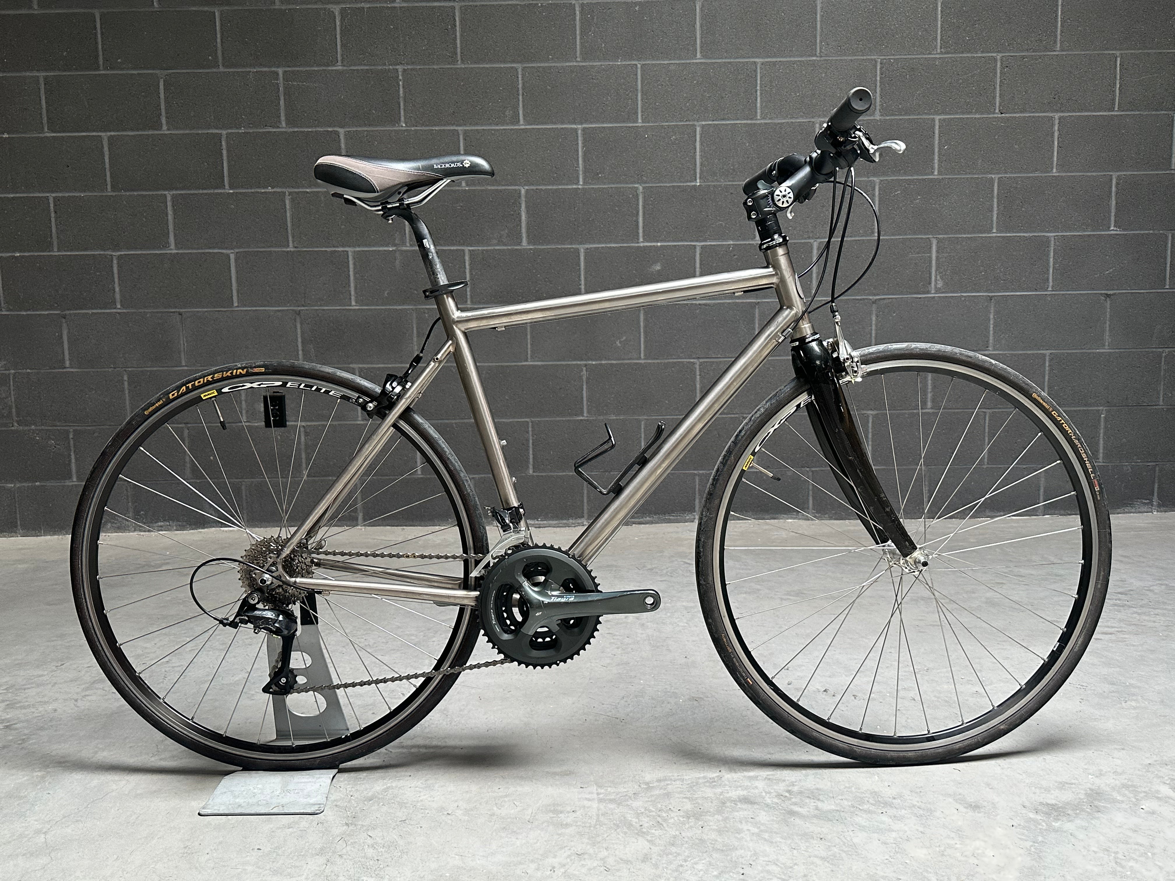 Van Nicholas Zephyr Titanium Flat Bar Road Bike 53cm