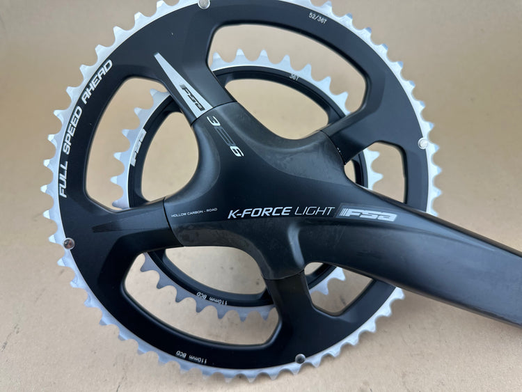 FSA K Force Light Carbon Crank Black 52/36 170 386EVO
