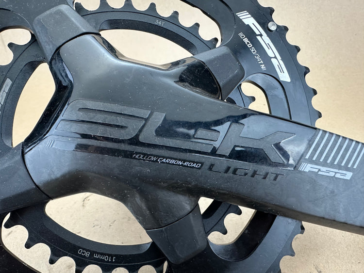 FSA SLK Light Carbon Double Crankset 50/34 175 386EVO NEW