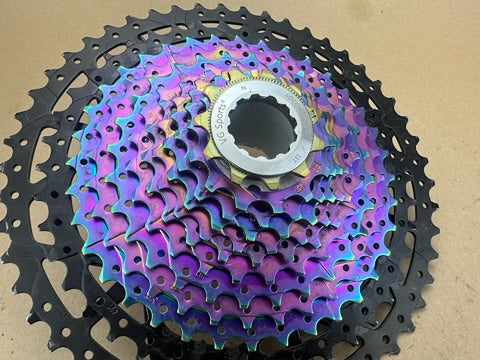 VG Sports 12 Speed Cassette Wide Range 11-50 Oil Spill