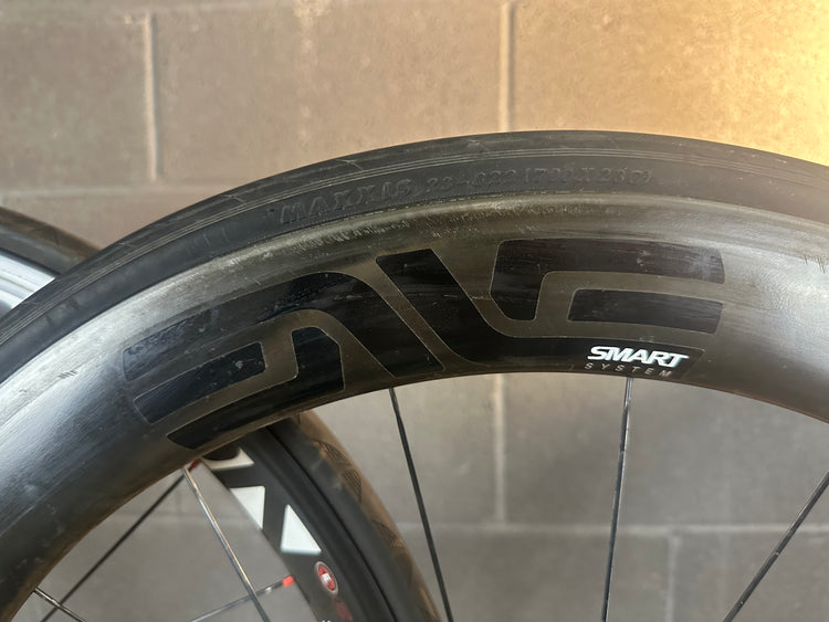Mismatched Carbon Aero Wheelset Enve Easton QR Rim Brake