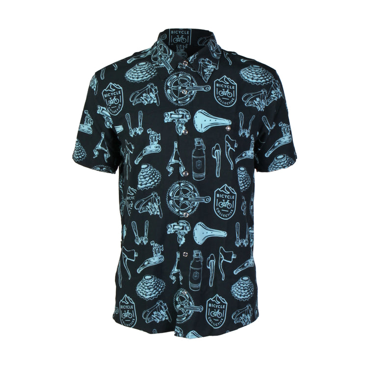 SLC Bicycle Collective Mens Button Up Mechanic Shirt