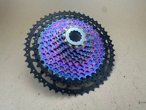 VG Sports 12 Speed Cassette Wide Range 11-50 Oil Spill