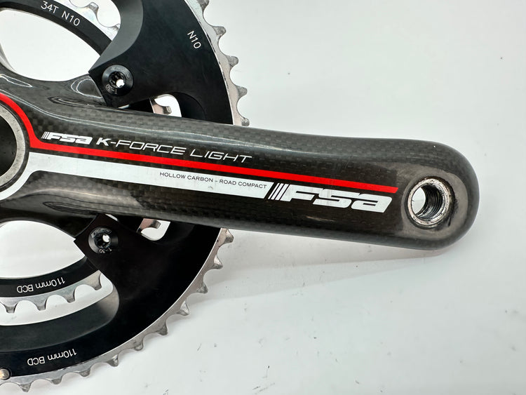 FSA K-Force Light Carbon Crank Double 50/34 BB30 170