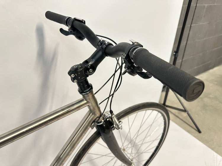 Van Nicholas Zephyr Titanium Flat Bar Road Bike 54CM