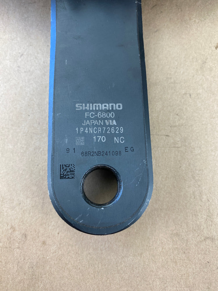 Shimano Ultegra Crankset 6800 Absolute Black Oval Rings 50/34