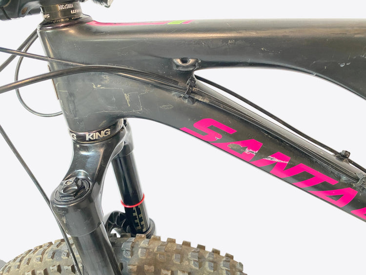 left side view of the down tube