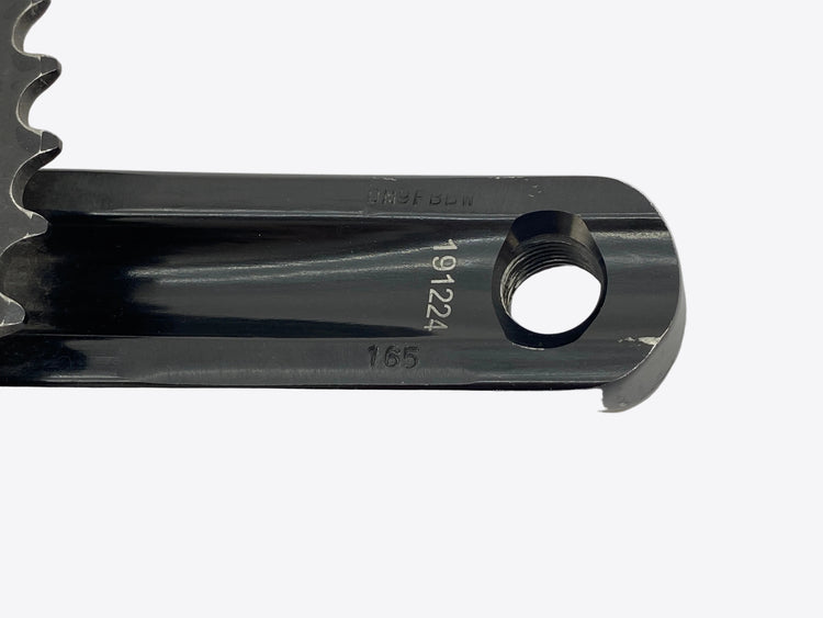 backside of the crank arm