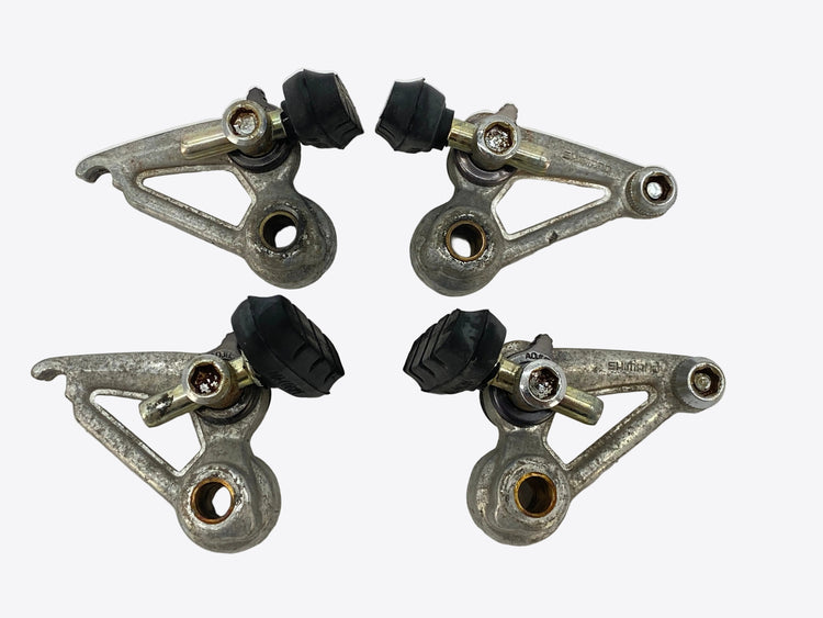 close up of the brake arms