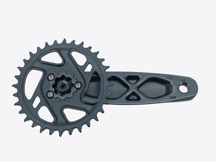 backside view of the right crank arm