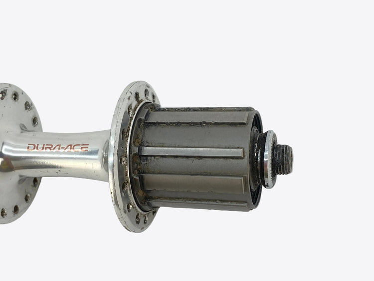 close up of the freehub body