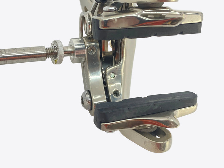 underside view of the front brake