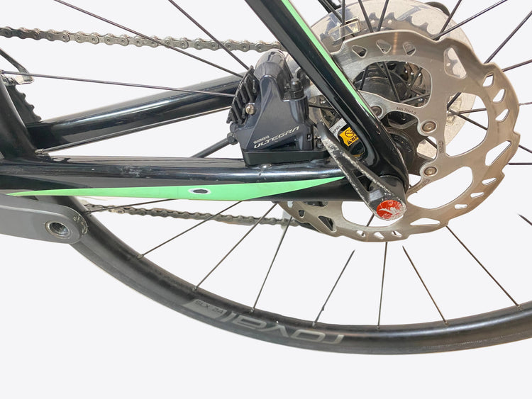 view of the left chain stay