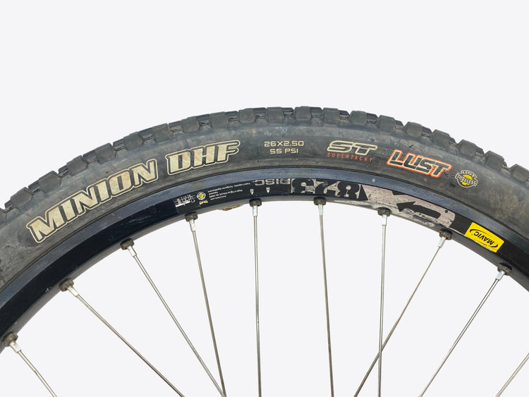 view of the tire label