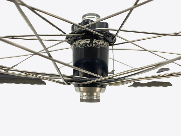close up of the front hub