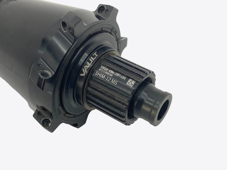 close up of the freehub body