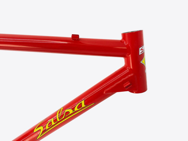 close up of the head tube