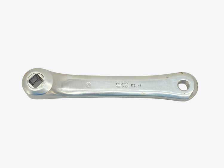 backside of the left crank arm