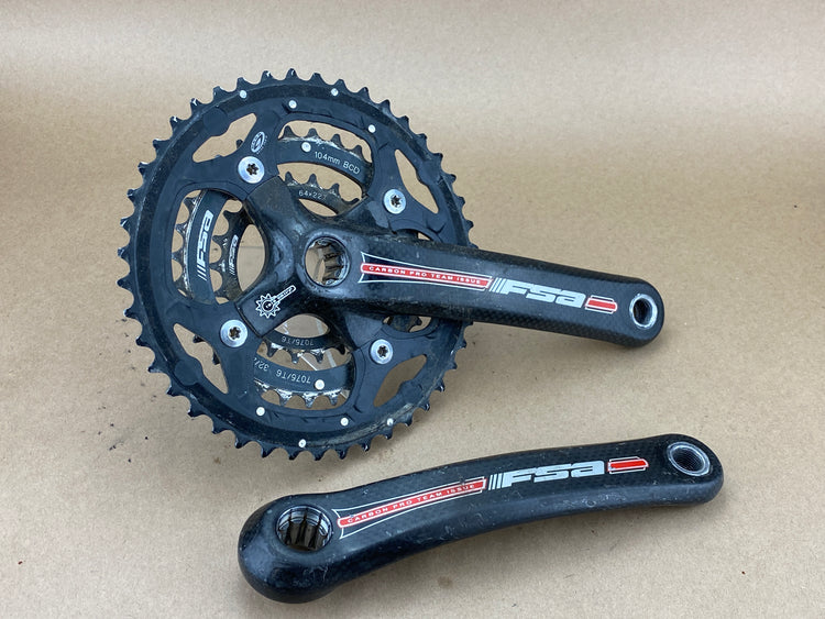 FSA Carbon Pro Team Triple Crankset 175mm 104/64