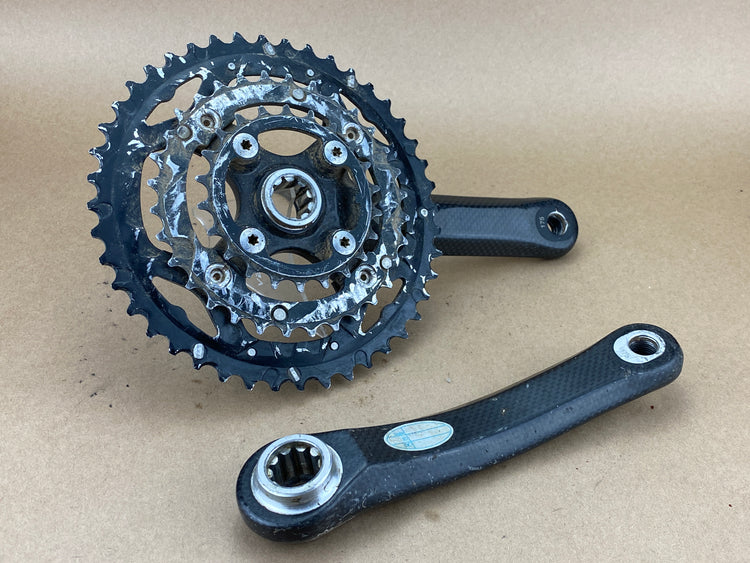 FSA Carbon Pro Team Triple Crankset 175mm 104/64
