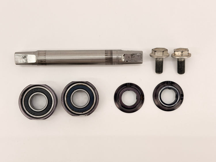 Vintage Cook Bros Racing Titanium Bottom Bracket 127mm Square Taper BSA