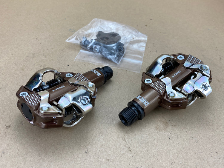 Look X Track Gravel SPD Clipless Pedals Bronze