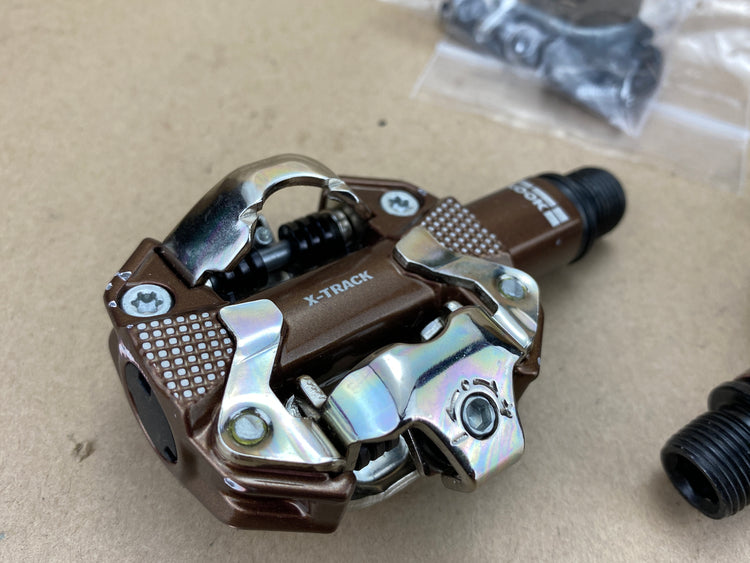 Look X Track Gravel SPD Clipless Pedals Bronze