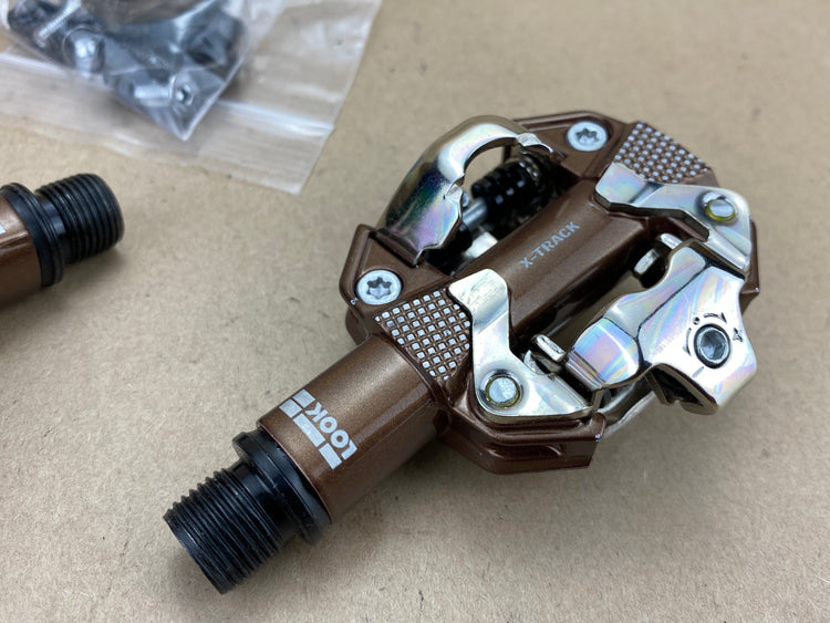 Look X Track Gravel SPD Clipless Pedals Bronze
