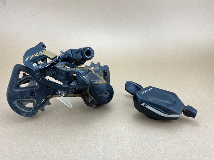 TRP TR12 Gold 12 Speed Rear Derailleur and Shifter Set