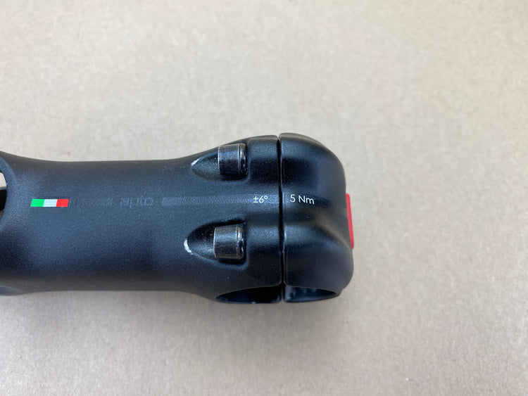 Close up of angle label