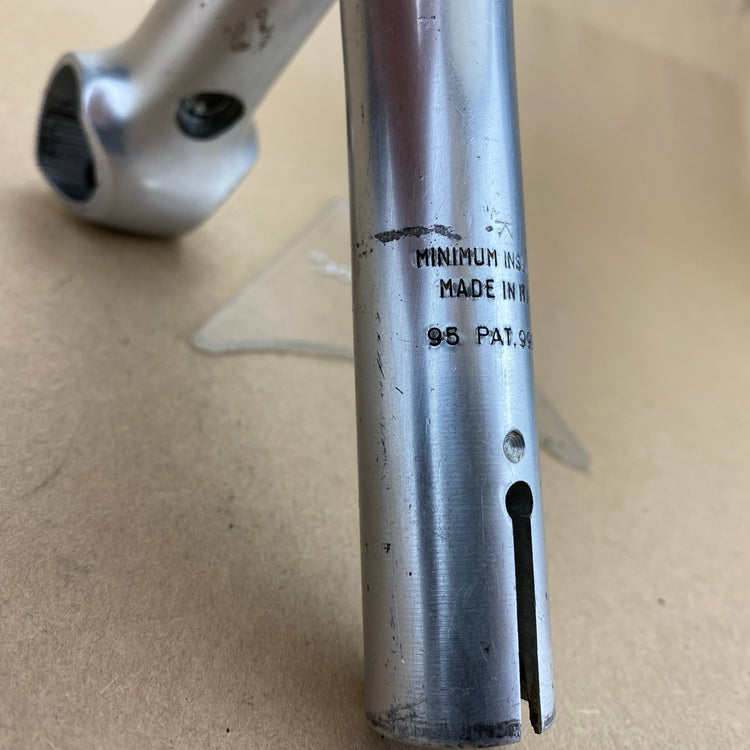 Close up of size marking