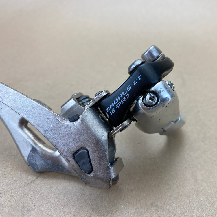 close up of the derailleur