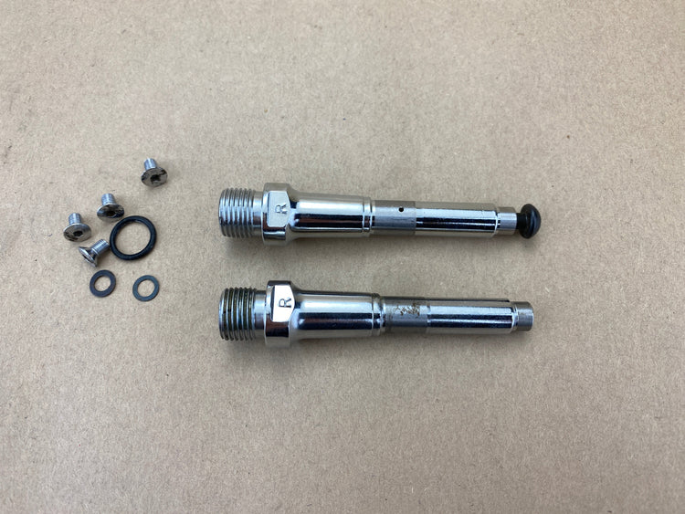 view of the pedal axles