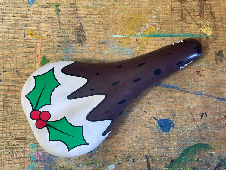 Fabric Holiday Bicycle Saddle