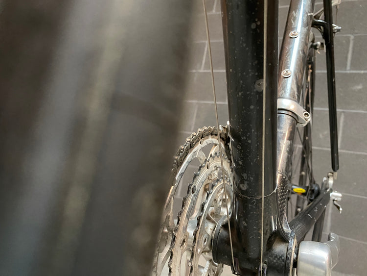 some scratches under the down tube