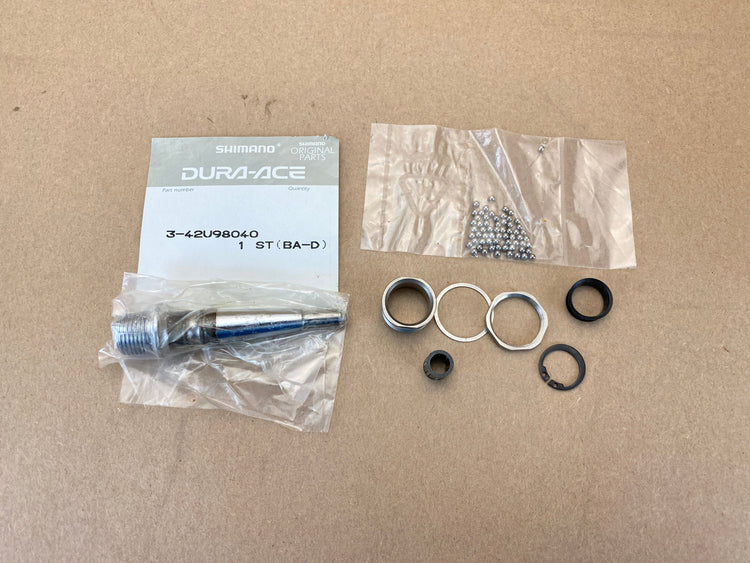 the complete pedal axle kit, left