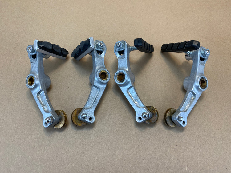 backside view of the brakes